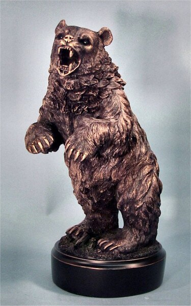 Standing Bear Sculpture Roaring